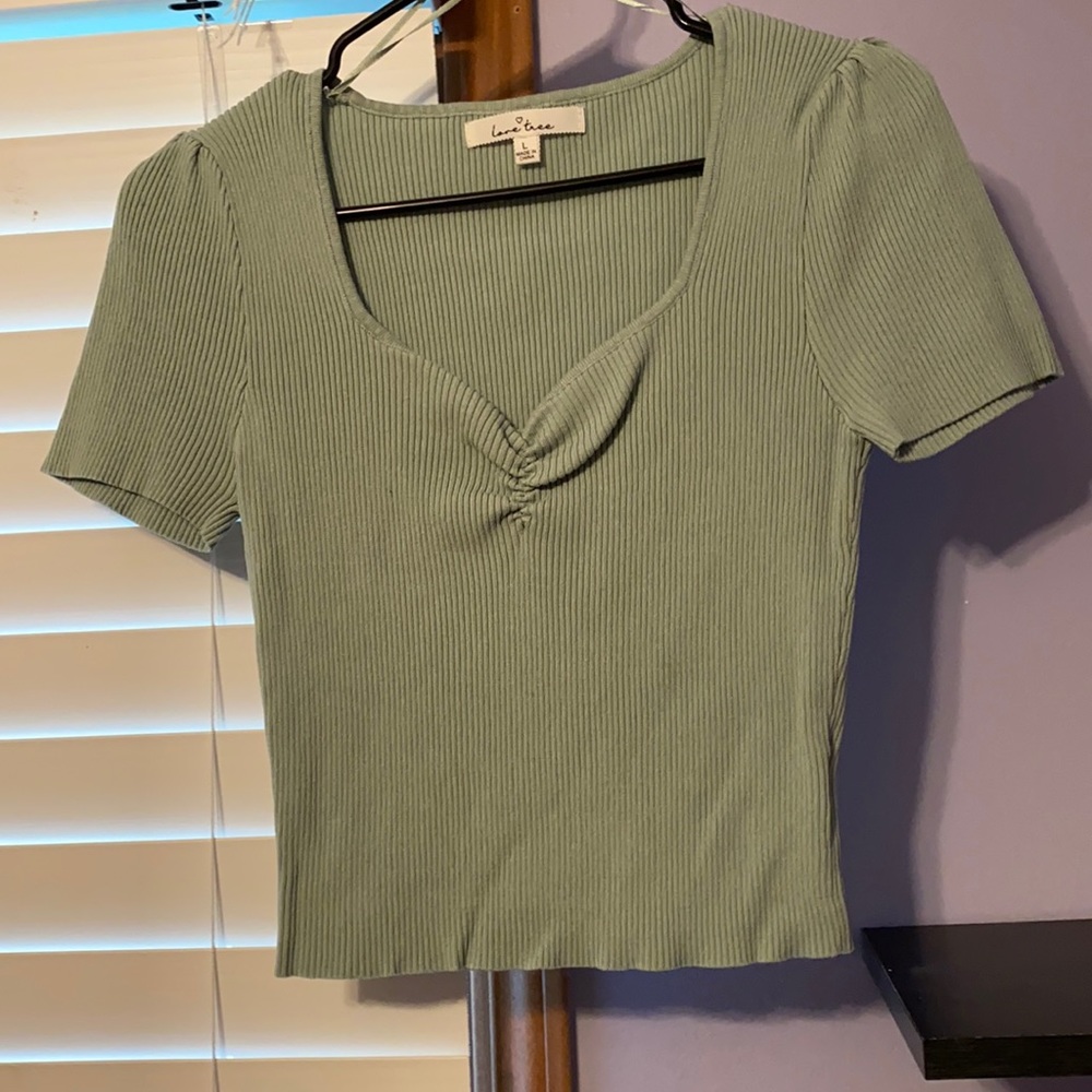 Mint Crop Top